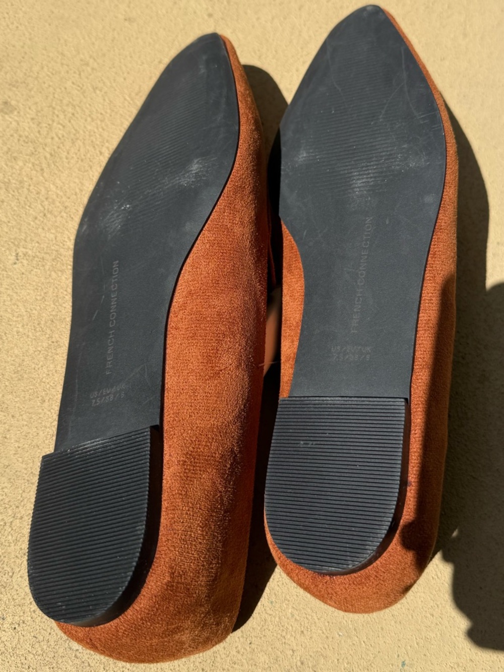 French Connection Women's Suede Loafers in Rust • Zapatos mocasines de mujer - Picture 10 of 15